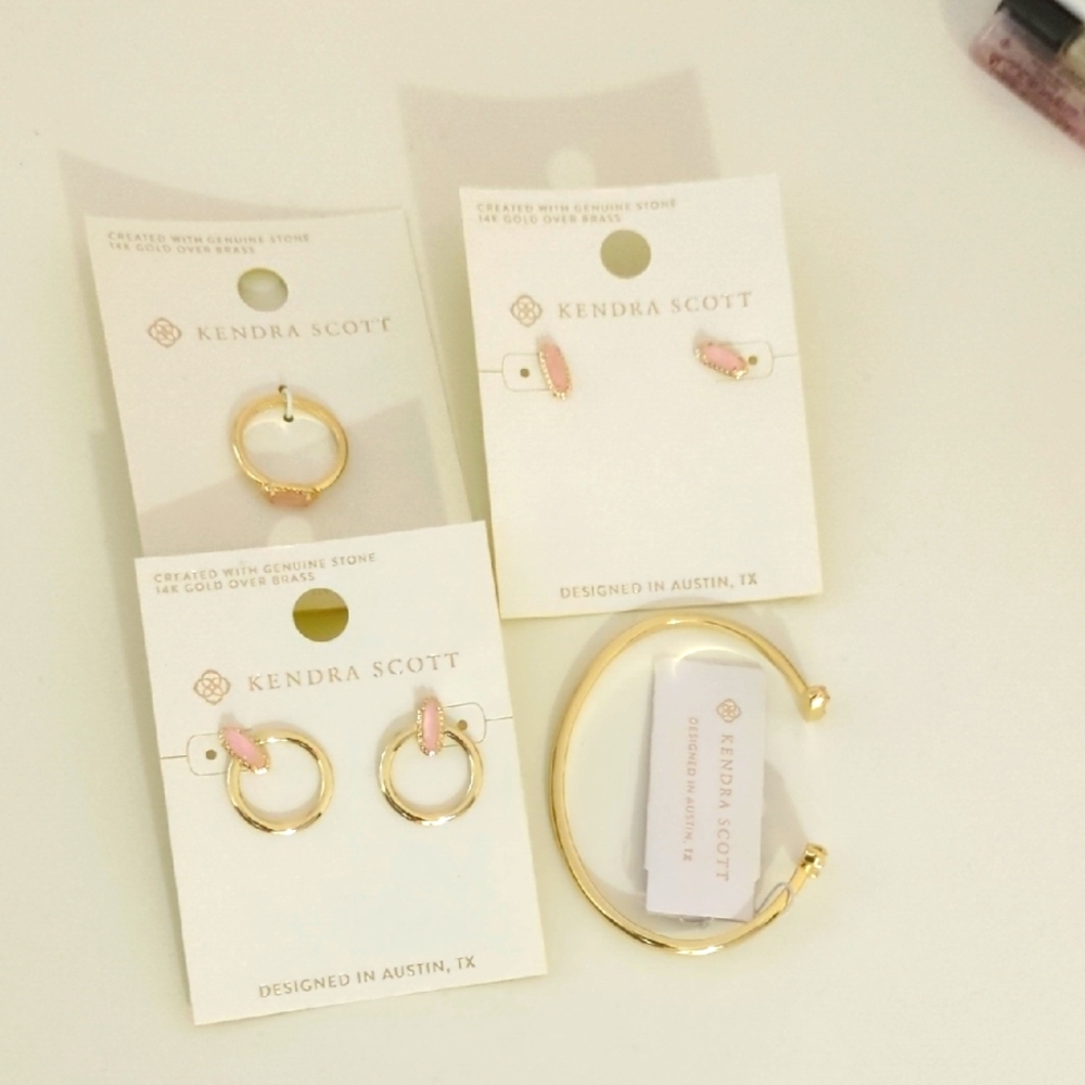 Kendra Scott Pink and Gold Jewelry Collection